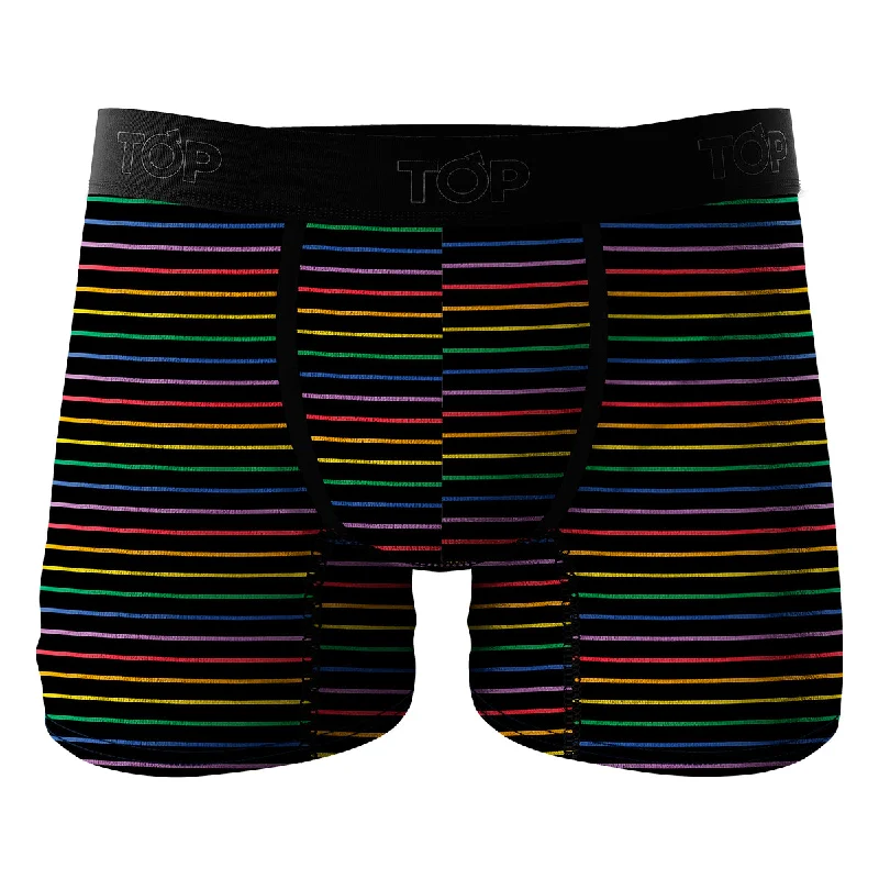 Boxer Medio Algodon Diseño Lineas Pack 3 C1 22