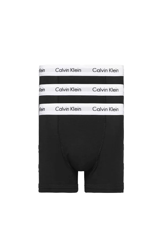 Calvin Klein 3 Pack Cotton Stretch Boxers, Black & White