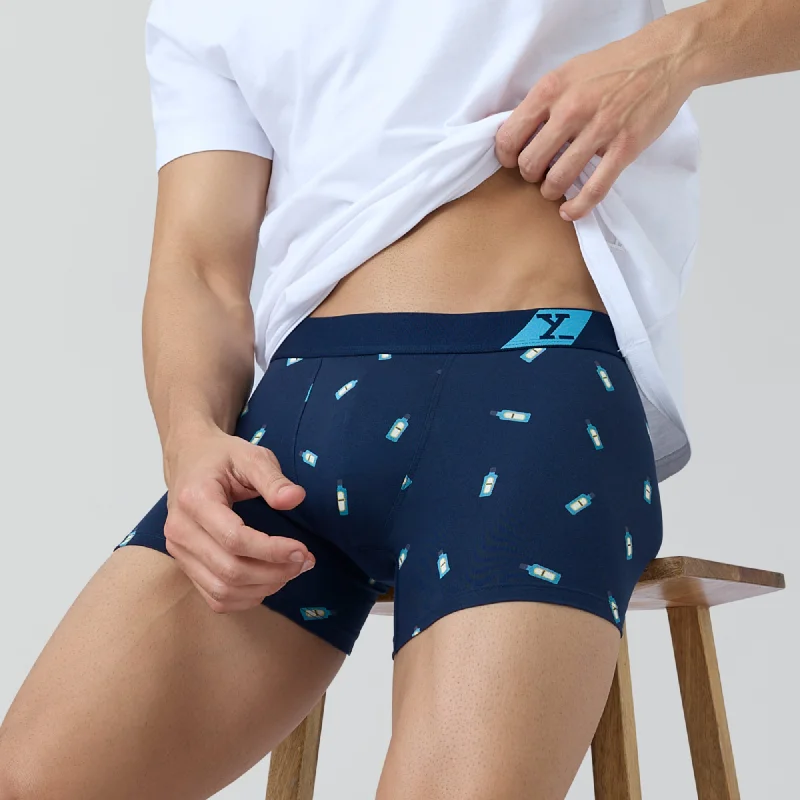 Splash Cotton Stretch Trunks Gin Blue