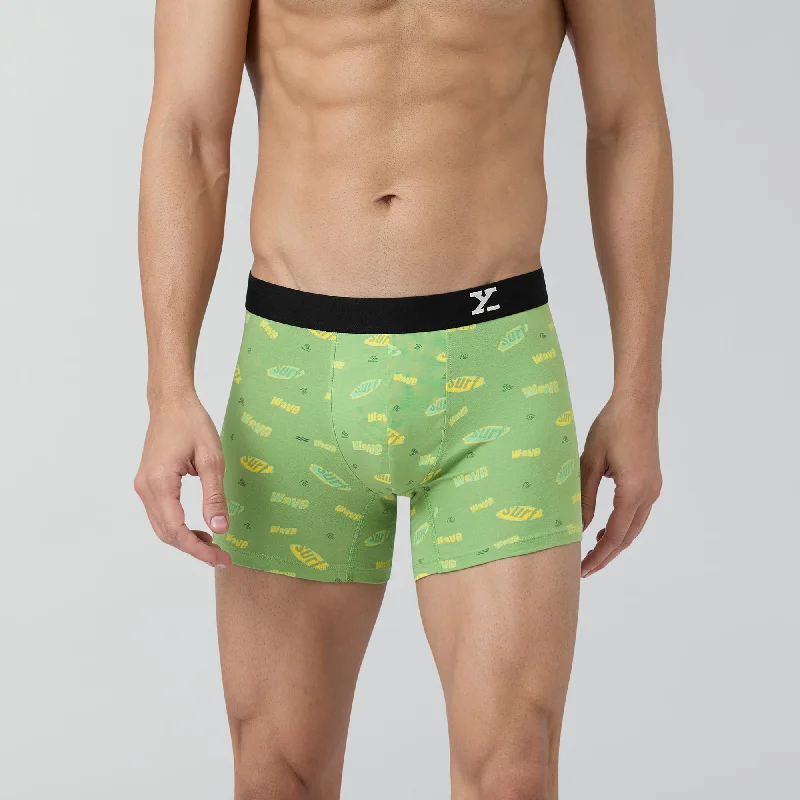 Surf Cotton Stretch Trunks Wave Green