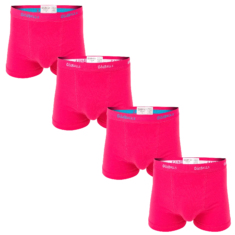 Pink Classics Bundle - Mens Boxer Shorts 4 Pack Bundle