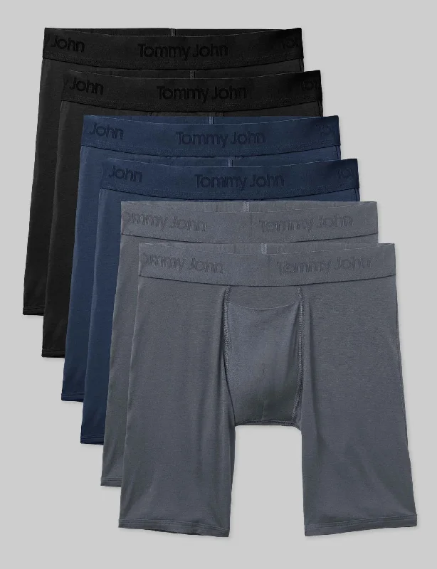 Second Skin Boxer Brief 8"" (6-Pack)