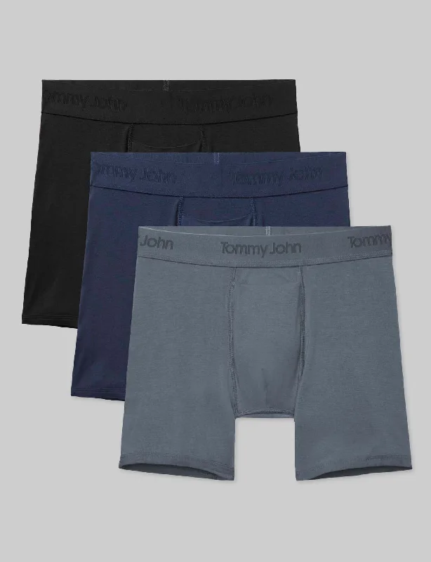 Second Skin Mid-Length Boxer Brief 6"" (3-Pack)