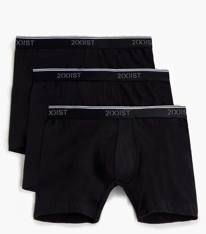 Cotton Stretch 6"" Boxer Brief 3-Pack