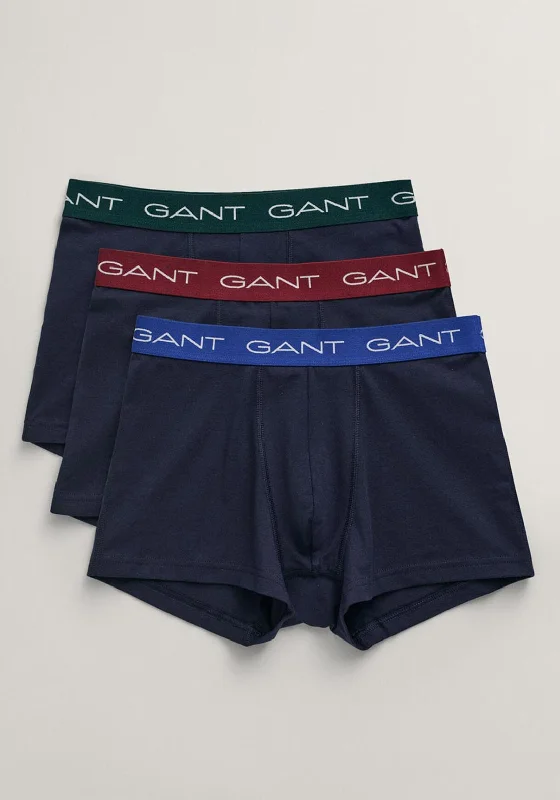 Gant Cotton Stretch Trunks, Plumped Red Multi