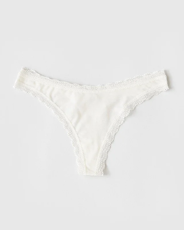 B-Edit Thong - Ivory