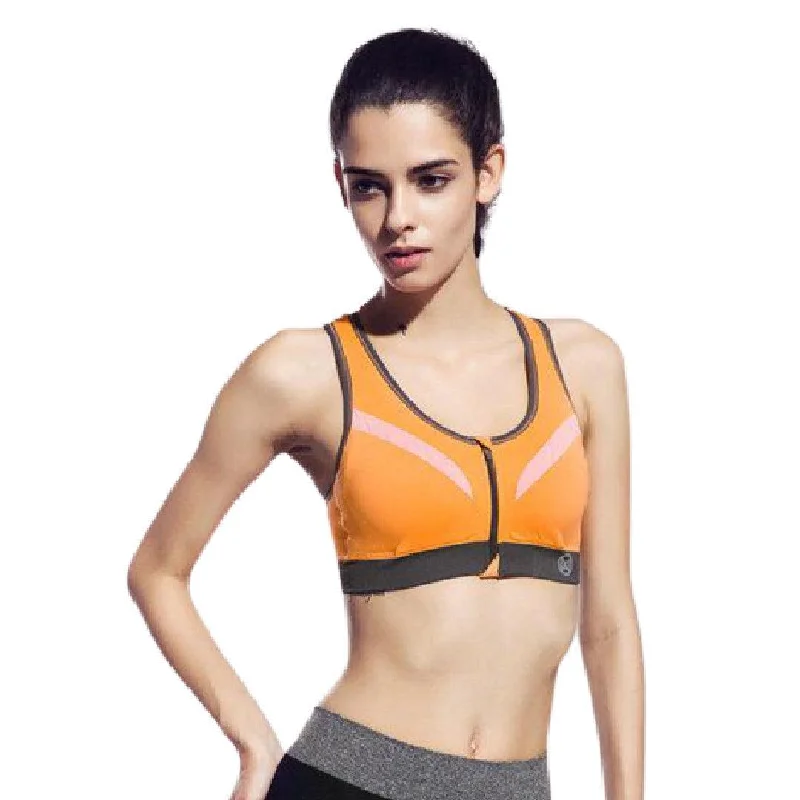 Sports Bra Front Zipper Sports & Yoga Bra Best for Gym Sports Activities