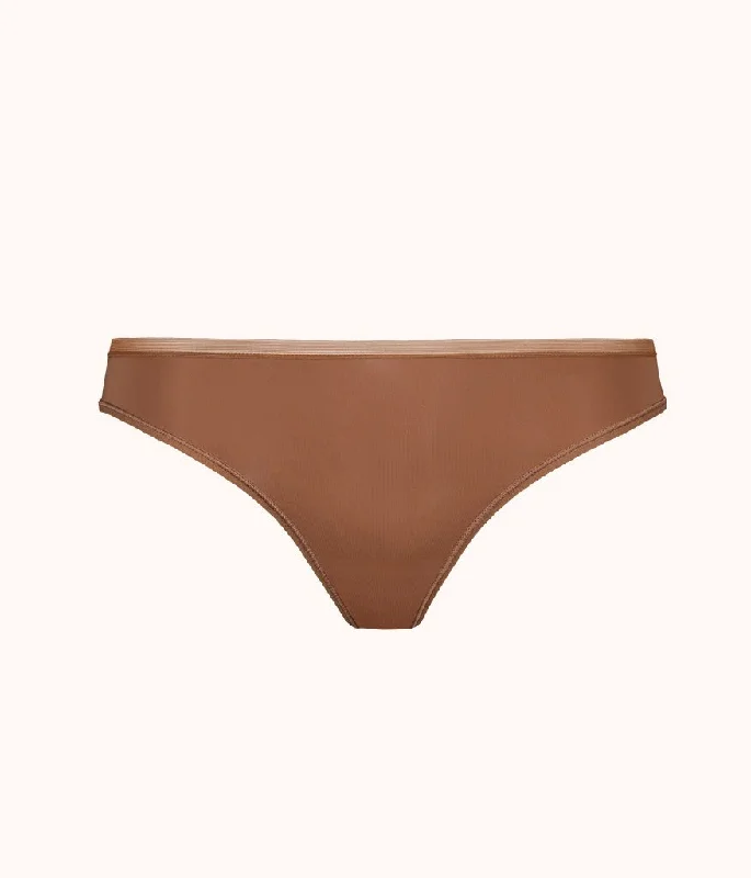 The No Show Thong: Rich Clay