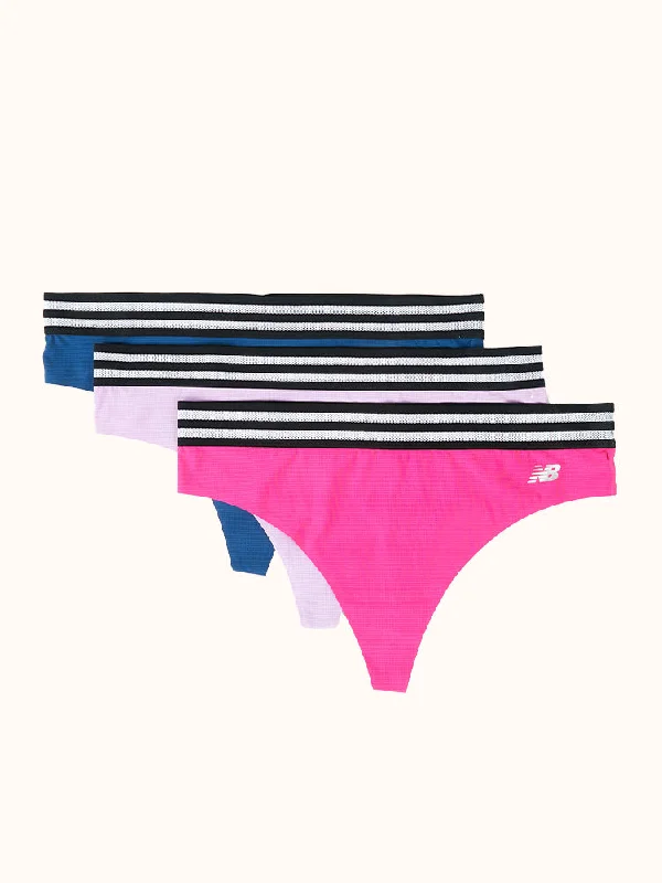 Women's Athletic Mesh Thong (3 Pack)