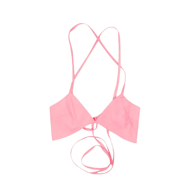 Wurst Croossed Back Bra - Pink