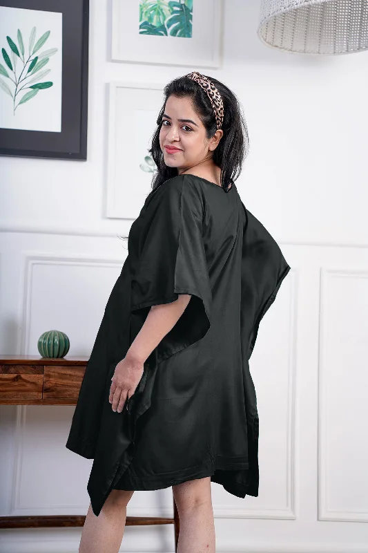 Black Rayon MaternityKaftan - Foxling