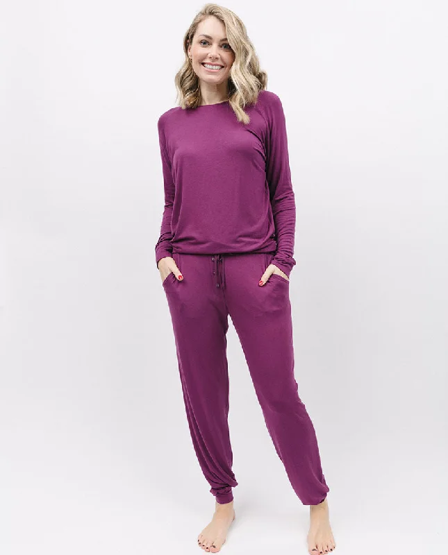 Magenta Jersey Pyjama Bottoms