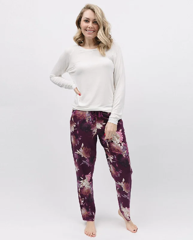 Eve Slouch Jersey Top and Floral Print Pyjama Set