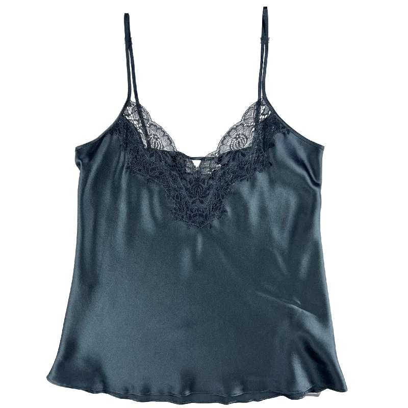 Ginia Silk Lace Cami - India Ink