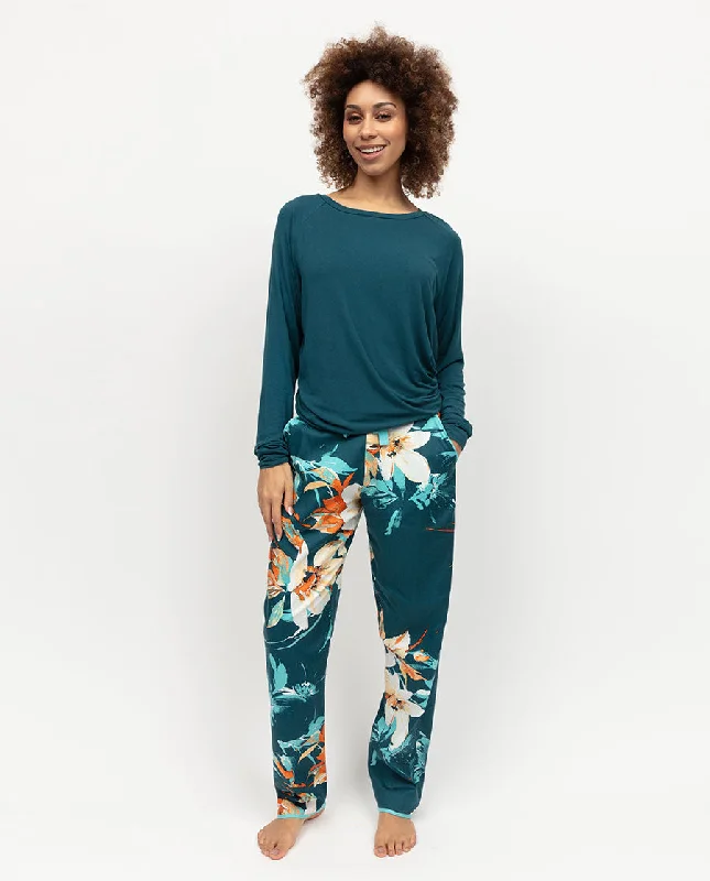 Goldie Womens Floral Print Pyjama Bottoms