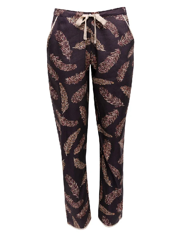 Lana Feather Print Pyjama Bottoms