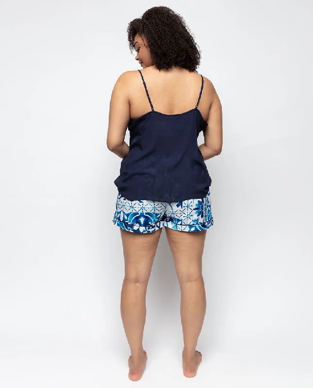 Marie Tile Print Shorts