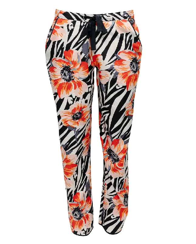 Nicole Animal Floral Print Pyjama Bottoms