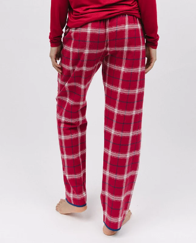 Noél Womens Super Cosy Check Pyjama Bottoms