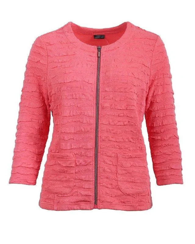 Lebek Ladies Zipped Cardigan 35720019