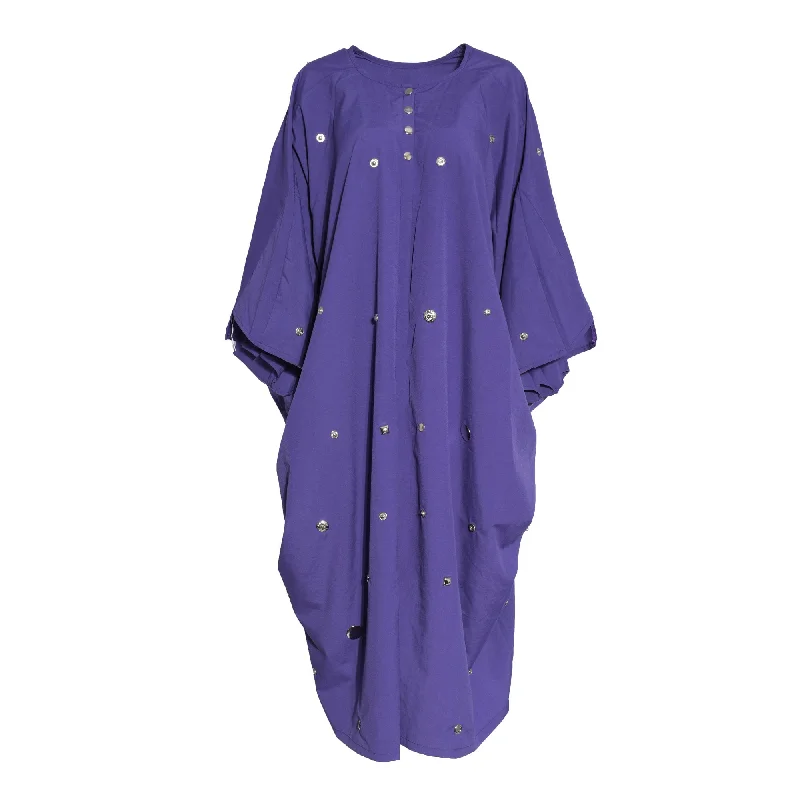 Fahm Women's Purple Dress, Free Size