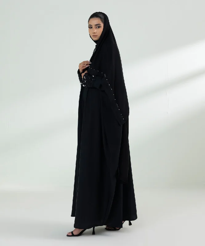 Embellished Kaftan Abaya Set