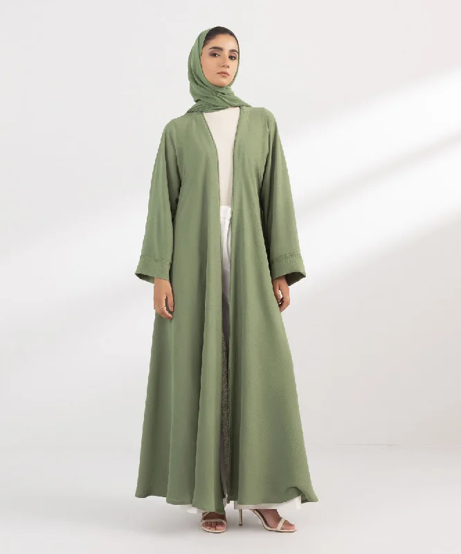 Front Open Abaya Set