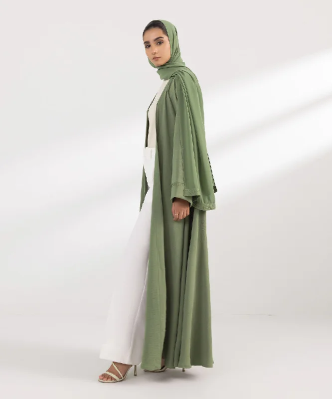 Front Open Abaya Set