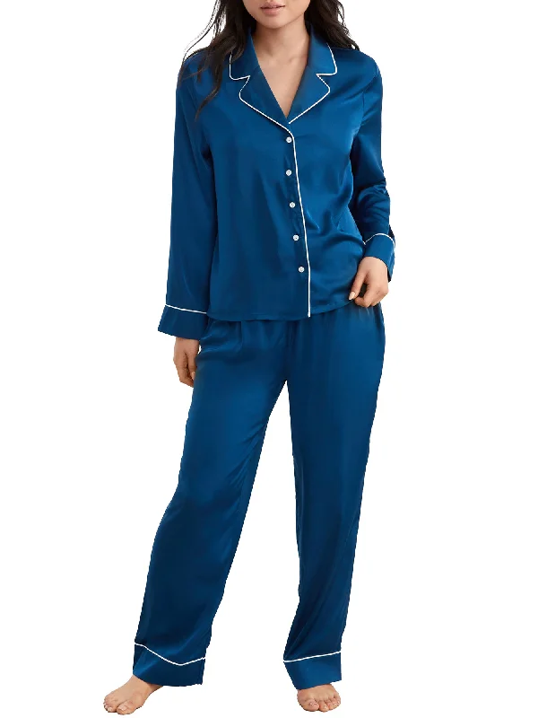 Bare Women's Washed Satin Pajama Set