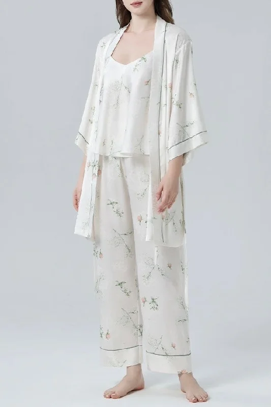 Evergreen Floral Robe