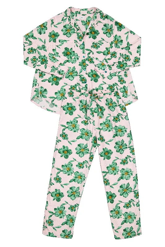 Marlon Long Sleep Set - Twill - Antique Blossom