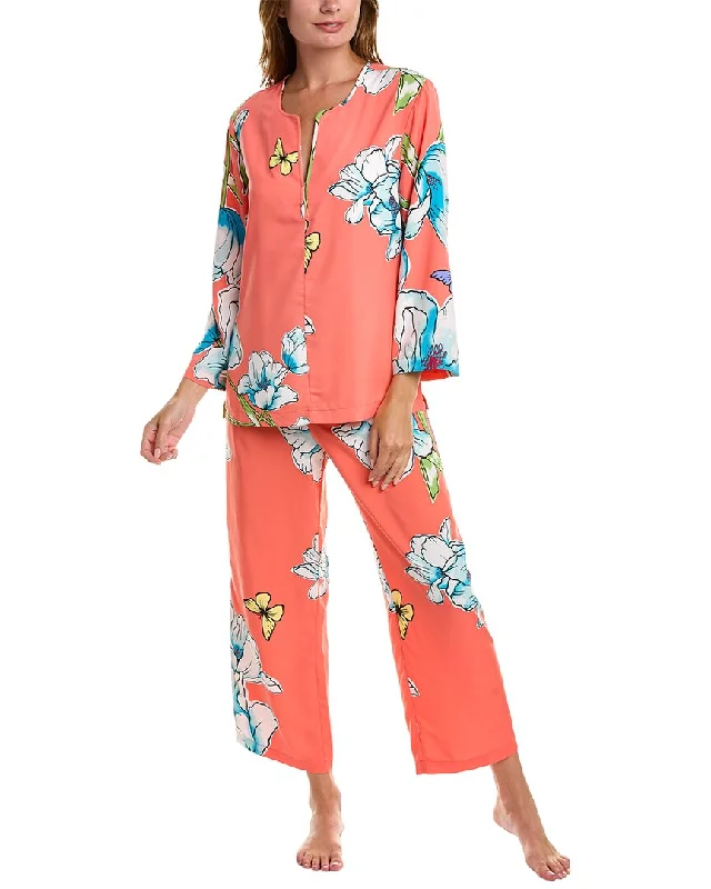 Natori 2pc Wild Poppy Pajama Set