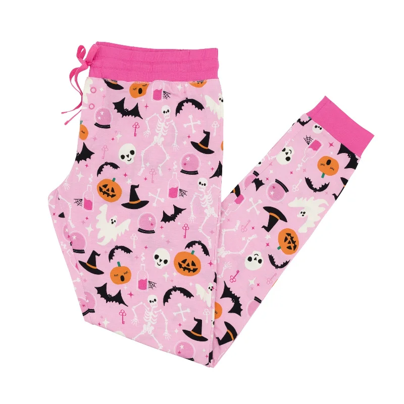 Pink Glowing Ghouls Women's Pajama Pants