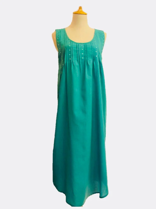 Pintuck Nightdress - Jade