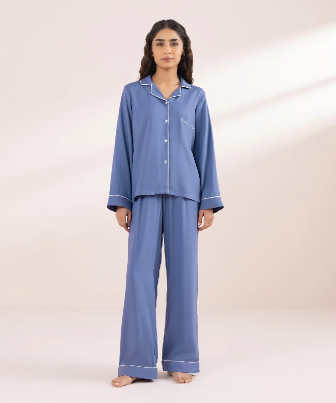 Solid Viscose PJ Set