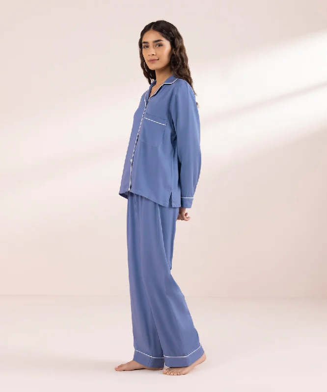 Solid Viscose PJ Set