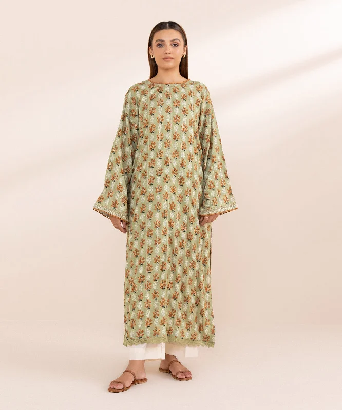 Embroidered Arabic Lawn Shirt