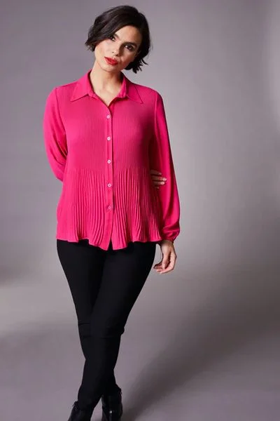 PERUZZI PLEATED BLOUSE  W23182