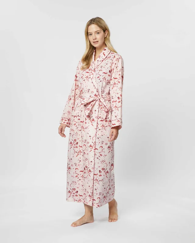 Women's Classic Cotton Dressing Gown - Cassey Floral