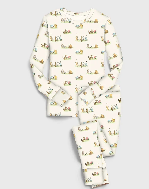 Sweet Summer Vintage Pooh - Bamboo Long Sleeve Lounge Set